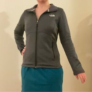 Charcoal Gray North Face Agave Full Zip size medium